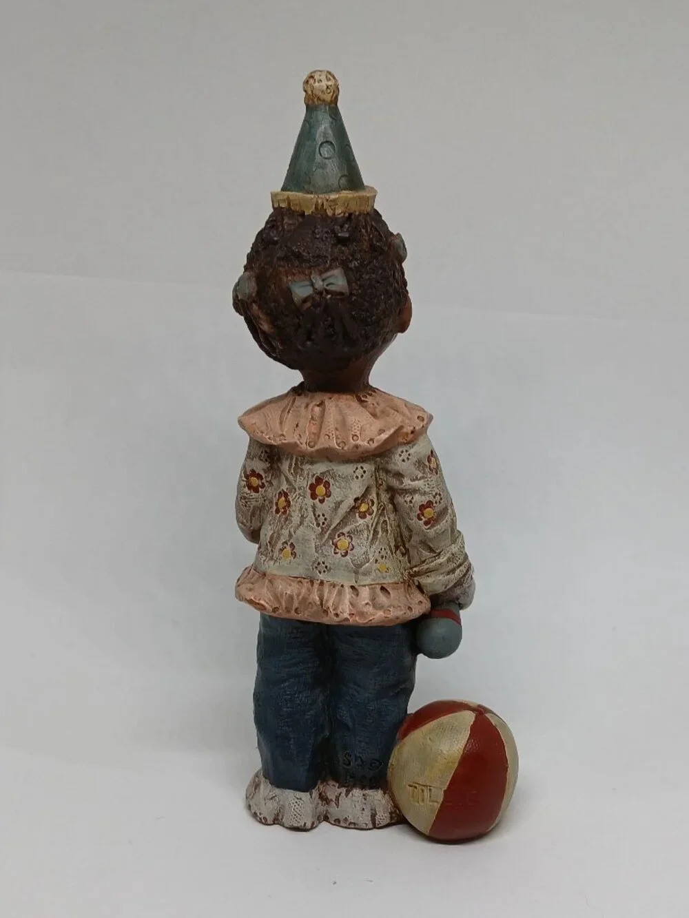 Vintage Sarah's Attic Black Heritage Collection resin clown figurine 
